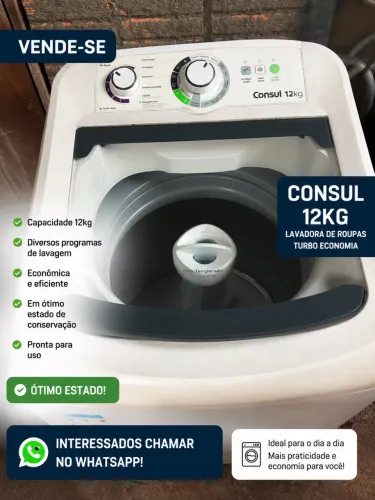 Máquina de lavar consul 12 KG