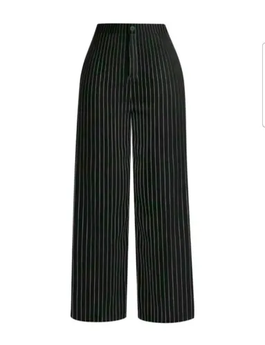 Calça social risca giz viscose alfaiataria, Tam M