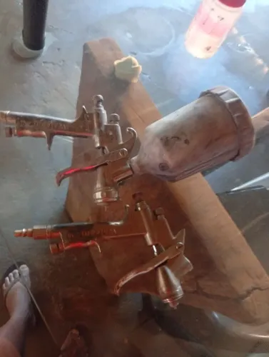 Vendo essa pistola de pintura automotiva walcon bico 1.3 pistola muito boa bixo de alumin