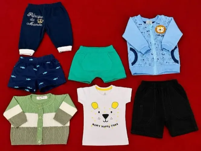 Kit 7 peças enxoval bebê 