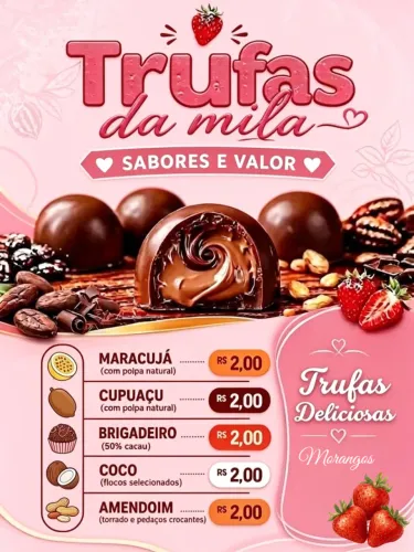 Trufas Com Recheio Deliciosos