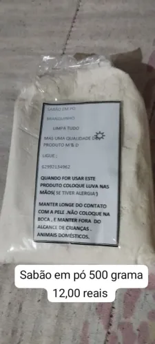 Sabão em Pó de 12,00 reais por 10,00reais