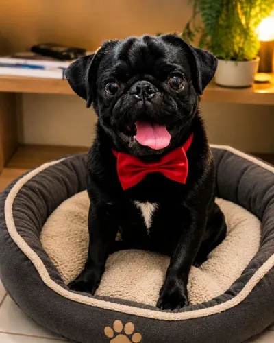 Pug macho a procura de uma namorada 