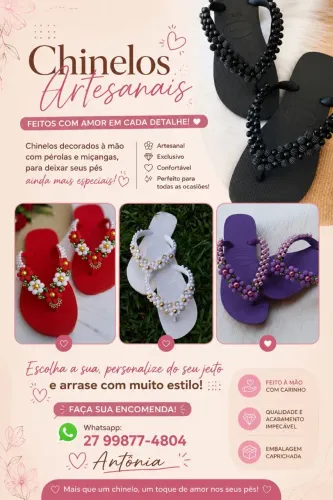Chinelos costumizados