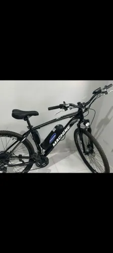 Bike elétrica aro 29 toda em alumínio machine com nota fiscal