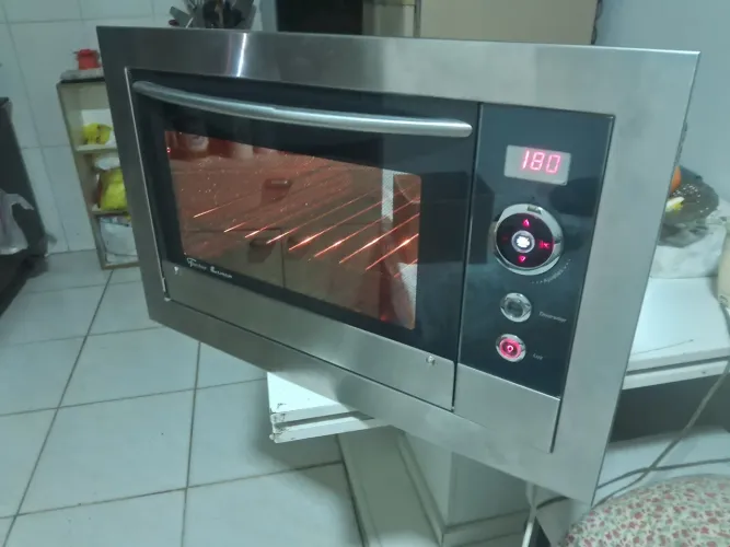 FORNO ELÉTRICO FISCHER LUMEN EMBUTIR ENTREGA INCLUÍDA