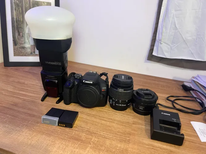 Câmera cânon T7 completa