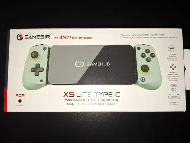 Controle Gamepad Gamesir X5 Lite Usb-c Android iPhone 15/16Hall Effect Turbo Verde