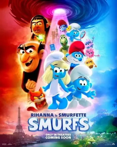 Pôster/Cartaz/Quadro de cinema de Smurfs (variante 2) 