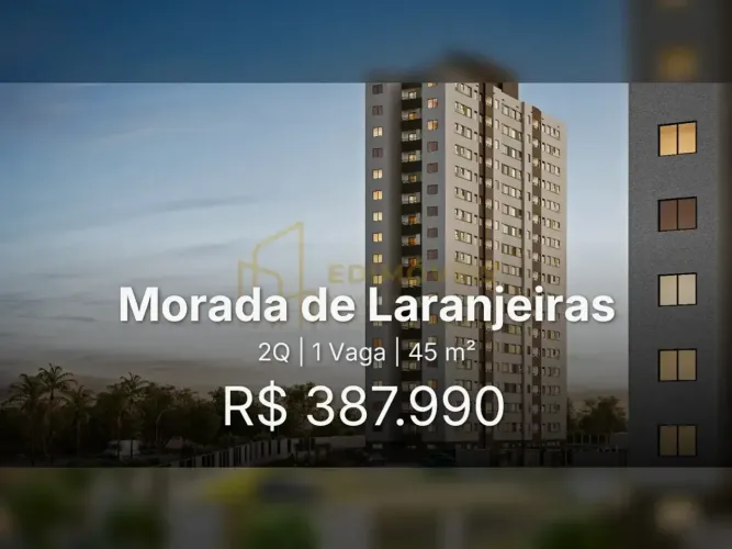Incrível Apartamento em Morada de Laranjeiras com Lazer Completo