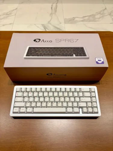 Teclado Mecânico Akko SPR67 Branco Completo