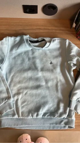 moletom azul claro infantil