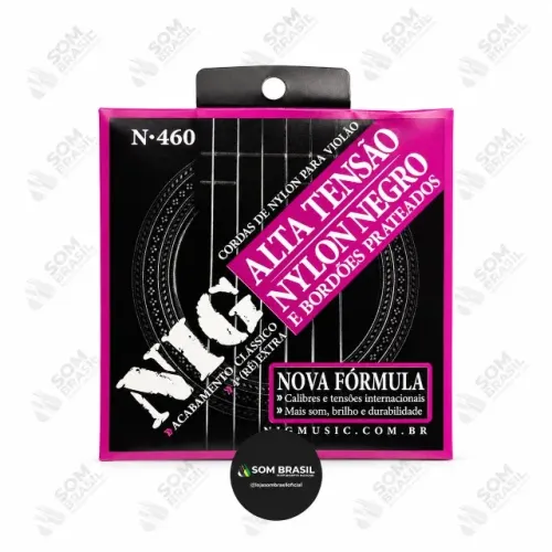 ECORDOAMENTO NIG N-460 VIOLÃO NYLON NEGRO