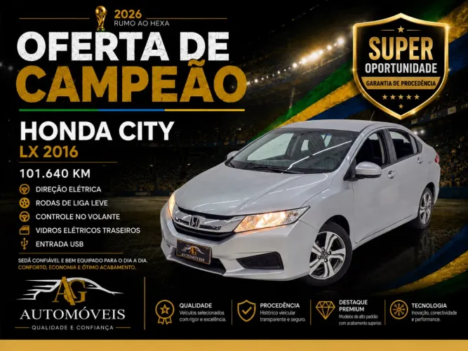 Honda City Sedan LX 1.5 Flex 16V 4P Aut. 2016