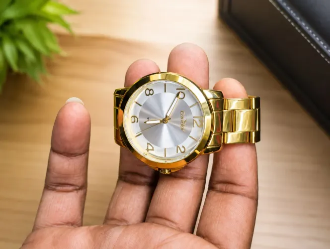 Relógio Dourado Feminino Condor