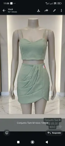 Conjunto feminino novo Tam M