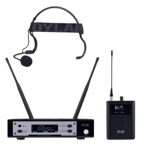 Microfone Sem Fio Head Set Dylan D9003S