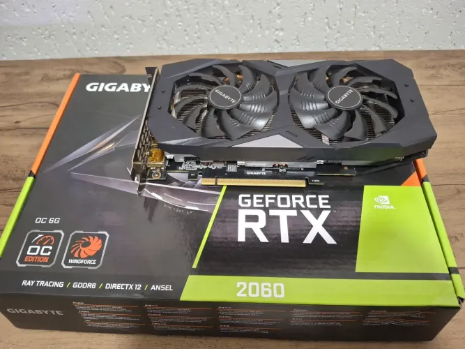 Placa de Vídeo Gigabyte Geforce RTX 2060 6GB OC