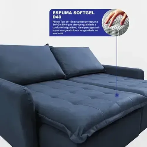Sofá Cama 4 Lugares Tamanho 2,20m