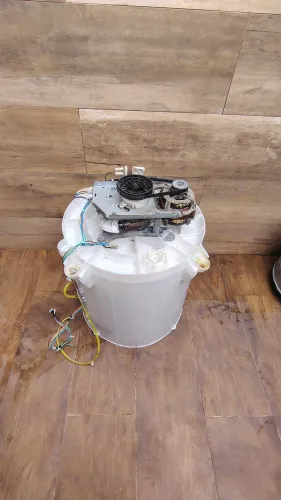 Conjunto - Cesto, Motor e caixa da Máquina de Lavar BRASTEMP 12Kg modelo BWK12ABBNA10