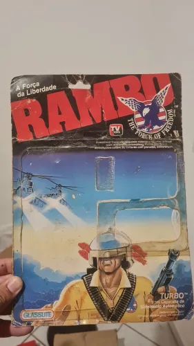 Cartela do boneco do rambo original