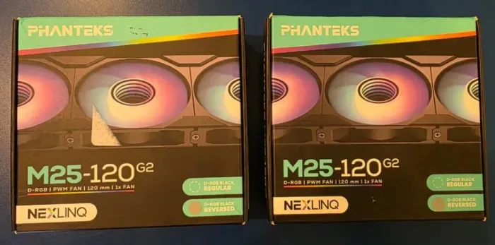 [Lacrados] 2x Cooler Para Gabinete Phanteks M25 Gen 2 D-RGB Reverse, 120mm, PWM, Preto