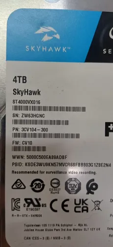 HD INTERNO SKYHWK DVR 4 TB SEAGATE 