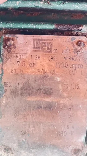 Motor Weg 7,5cv Trifásico