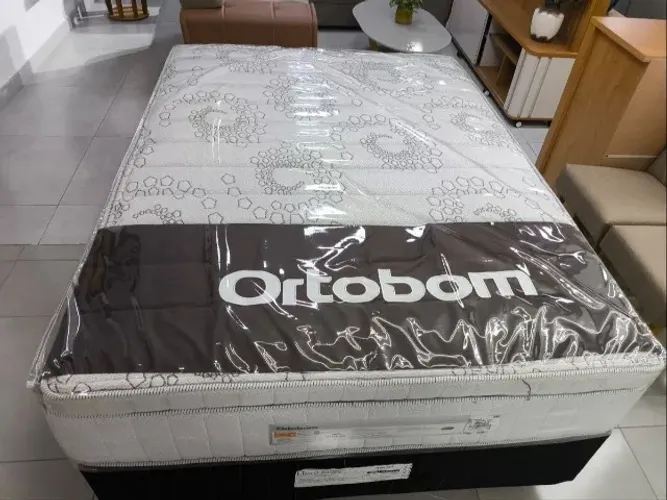 Conjunto Box de Casal King Size New Freedom 1,93x2,03x32cm - Ortobom (FAZEMOS ENTREGA) 