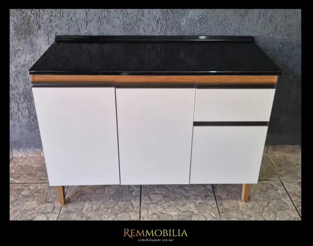 BALCÃO COM TAMPO MARMORITE - NOVO / ENTREGAMOS MONTADO