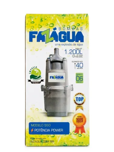 Bomba sapo Fazagua - Modelo 550 - Somos revendedores da fábrica