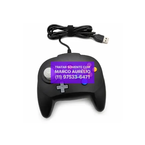 Controle USB Retrô USB com Fio Estilo N64