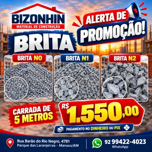 Brita Carrada 5mt N0, N1 e N2.