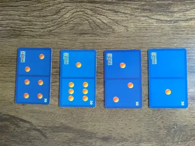 4 Cartões Telefônicos Telerj Série Dominó Telecartofilia