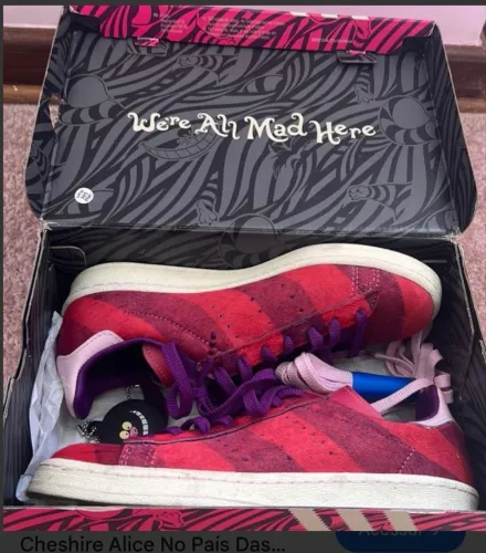 Vendo tênis Adidas Campus 80s cheshire Disney gato Alice no país das maravilhas. 