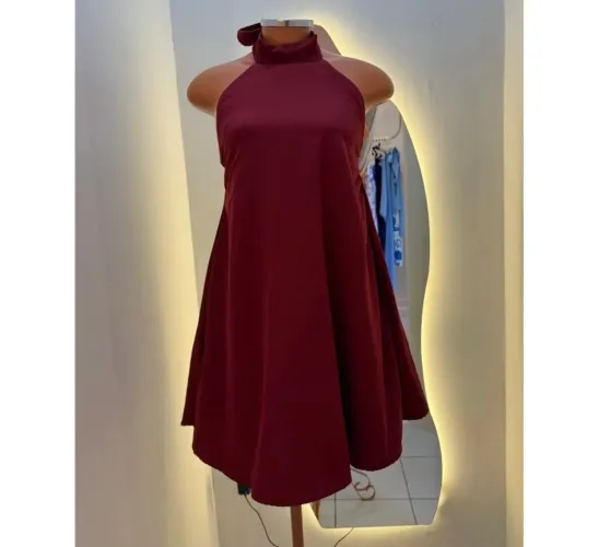 VESTIDO VINHO