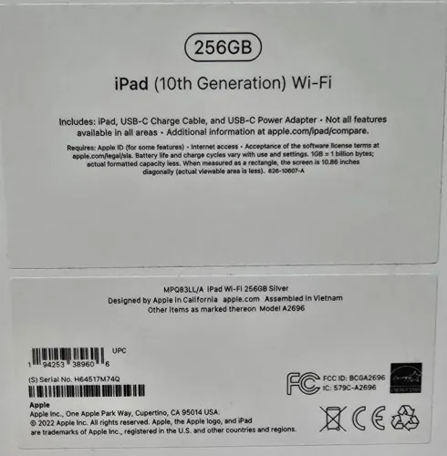 IPad Apple 10th Generation com Wi-Fi l