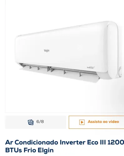 Ar Condicionado Inverter Eco III 12000 BTUs Frio Elgin