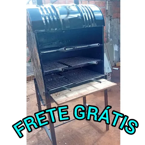 Churrasqueira Reforçada MEIO TONEL