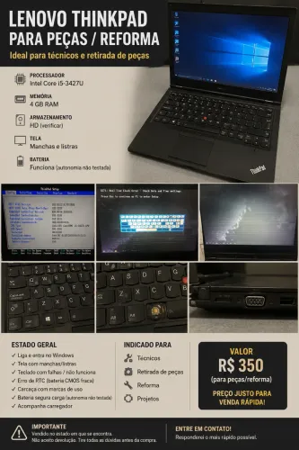 Lenovo Thinkpad para peças/reforma