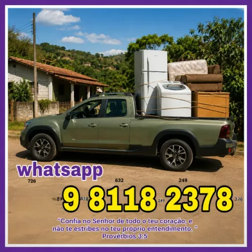 Frete mudanças e guincho moto agende fogao cama sofa levamos ar-condicionado GELADEIRA
