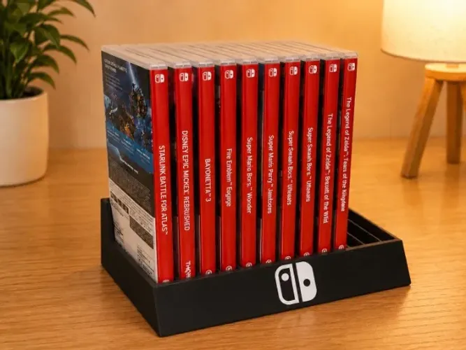 Suporte Organizador para Jogos Nintendo Switch em Impressão 3D