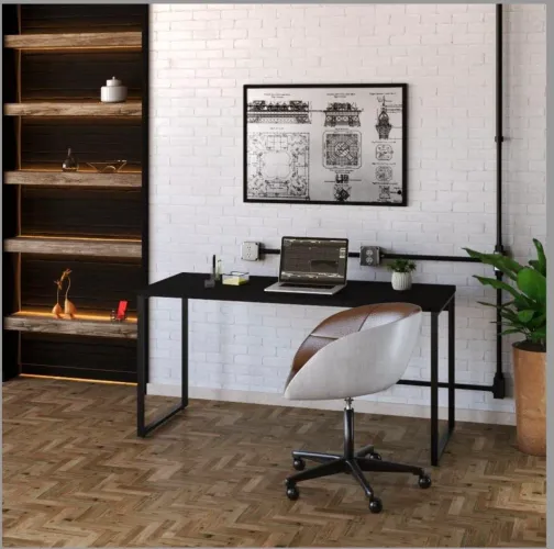 Mesa escritório industrial 150x60x75