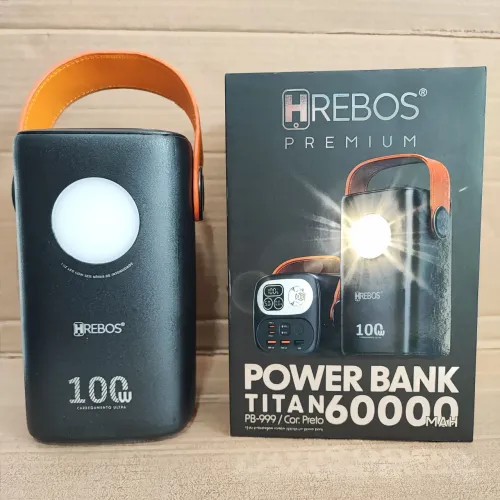 Power bank 60000MAH Turbo 100W Carrega até Starlink Mini