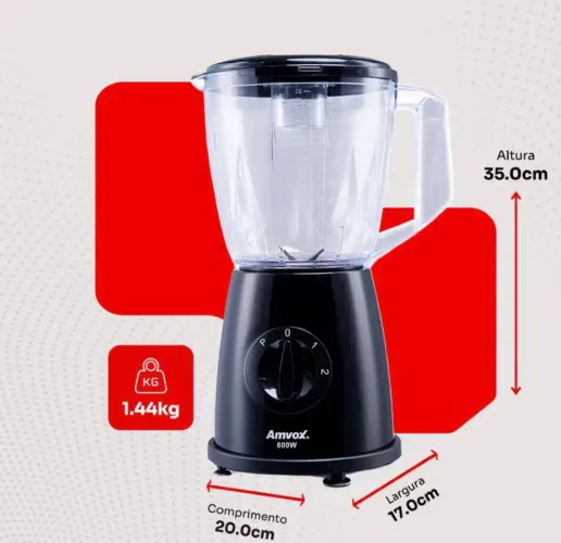 Liquidificador e processador amvox