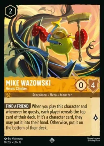 Carta Avulsa Lorcana Mike Wazowski - Heroic Climber