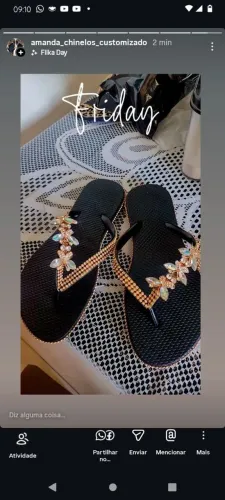 Vendo havaianas customizadas.