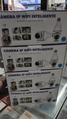 Câmera de segurança wi-fi lâmpada