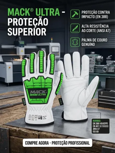 Luva Mack ultra - Proteção superior