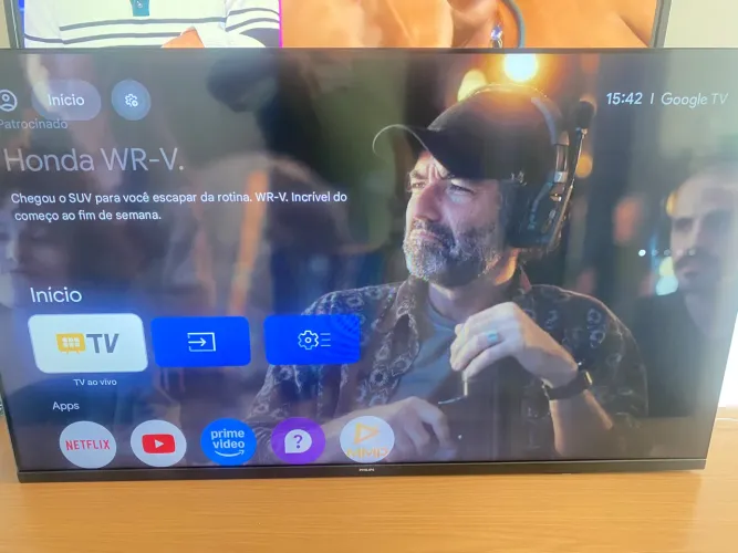 Tv led 65 polegadas Philipis 4k Google Bhuetooth entrega imediata